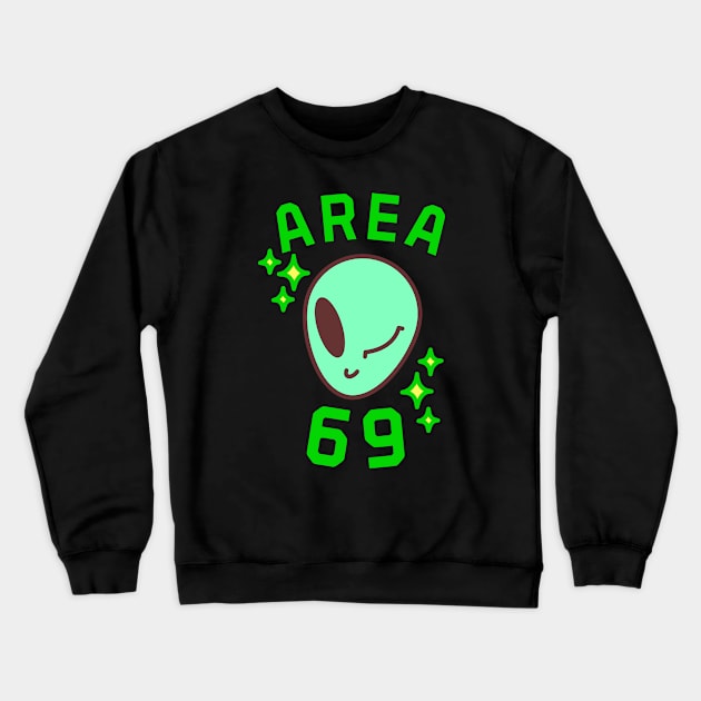 area 69 Crewneck Sweatshirt by Vamp Pattern